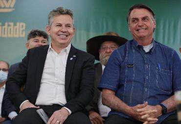 Mauro Mendes e Jair Bolsonaro