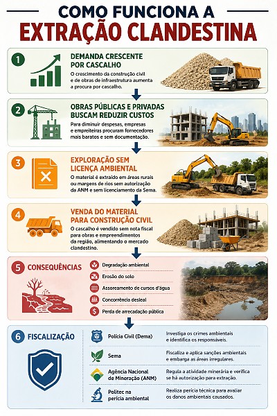 INFO extração cascalho