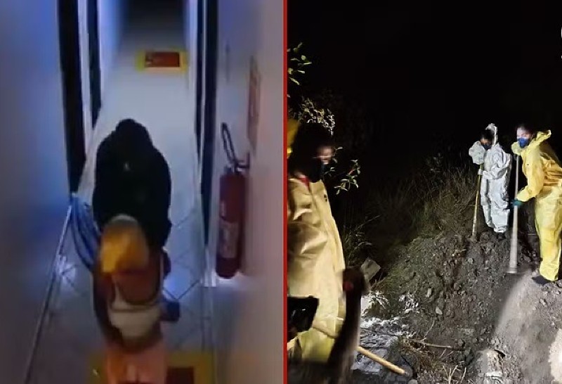 Imagens de câmeras de segurança ajudaram a Polícia Civil a reconstruir os primeiros momentos do crime