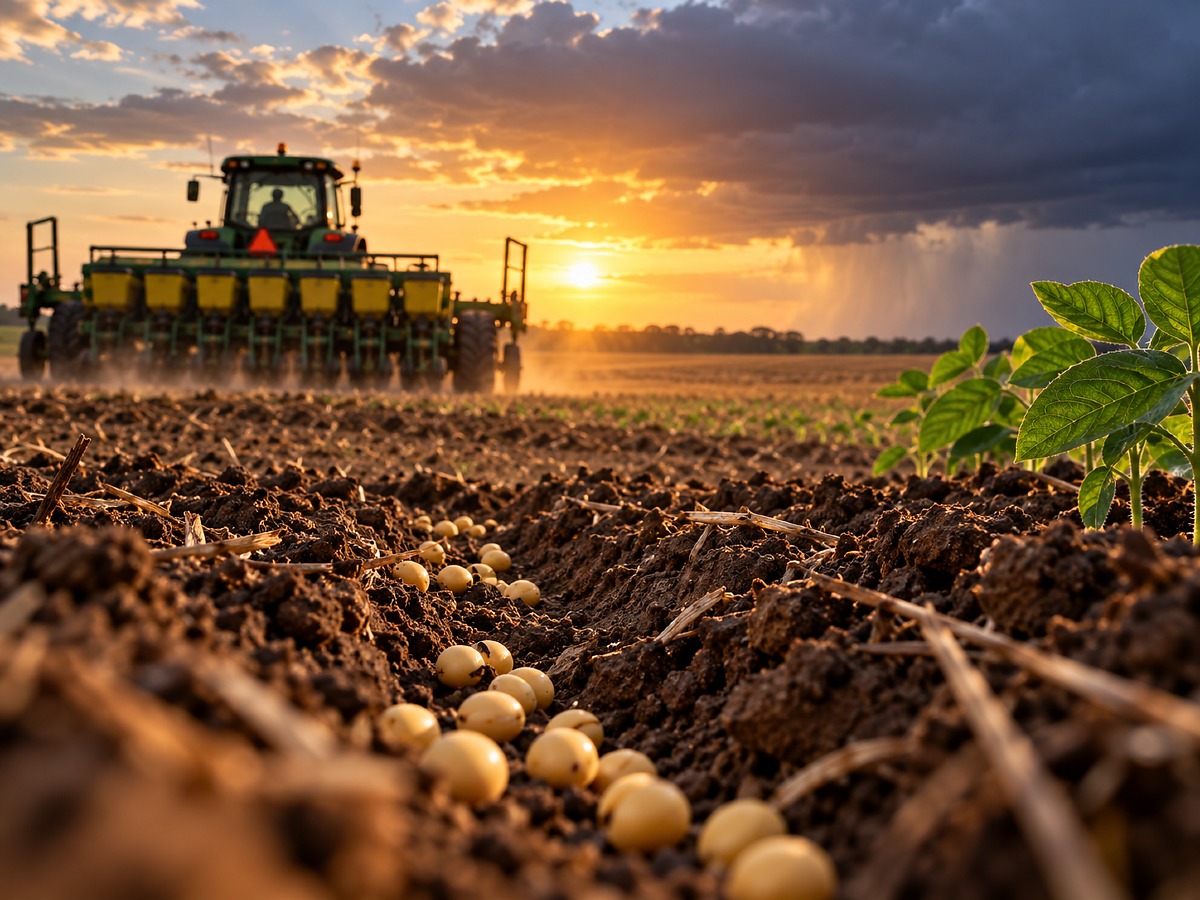 Falta de chuvas atrasa plantio da soja em Mato Grosso