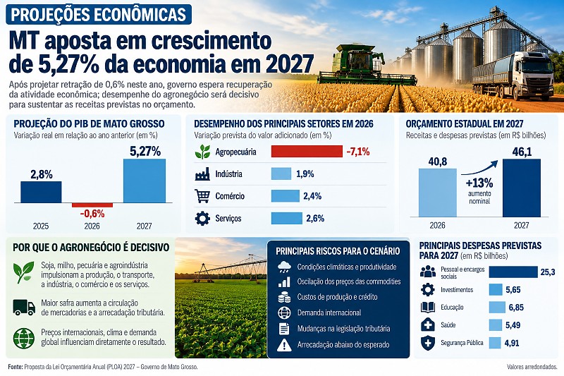 INFO projeção de crescimento MT