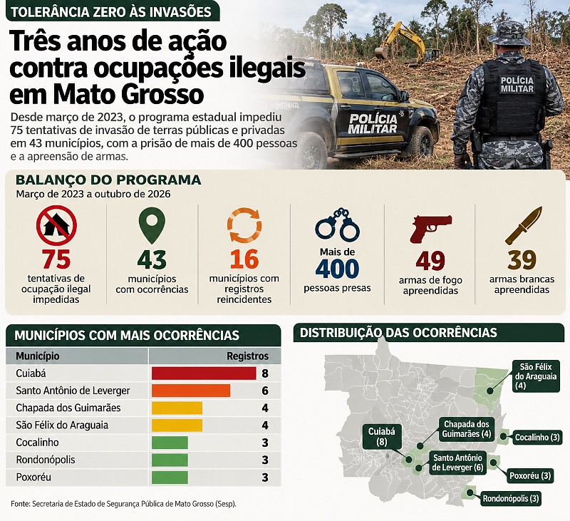 INFO ocupa&ccedil;&otilde;es ilegais em MT a6a